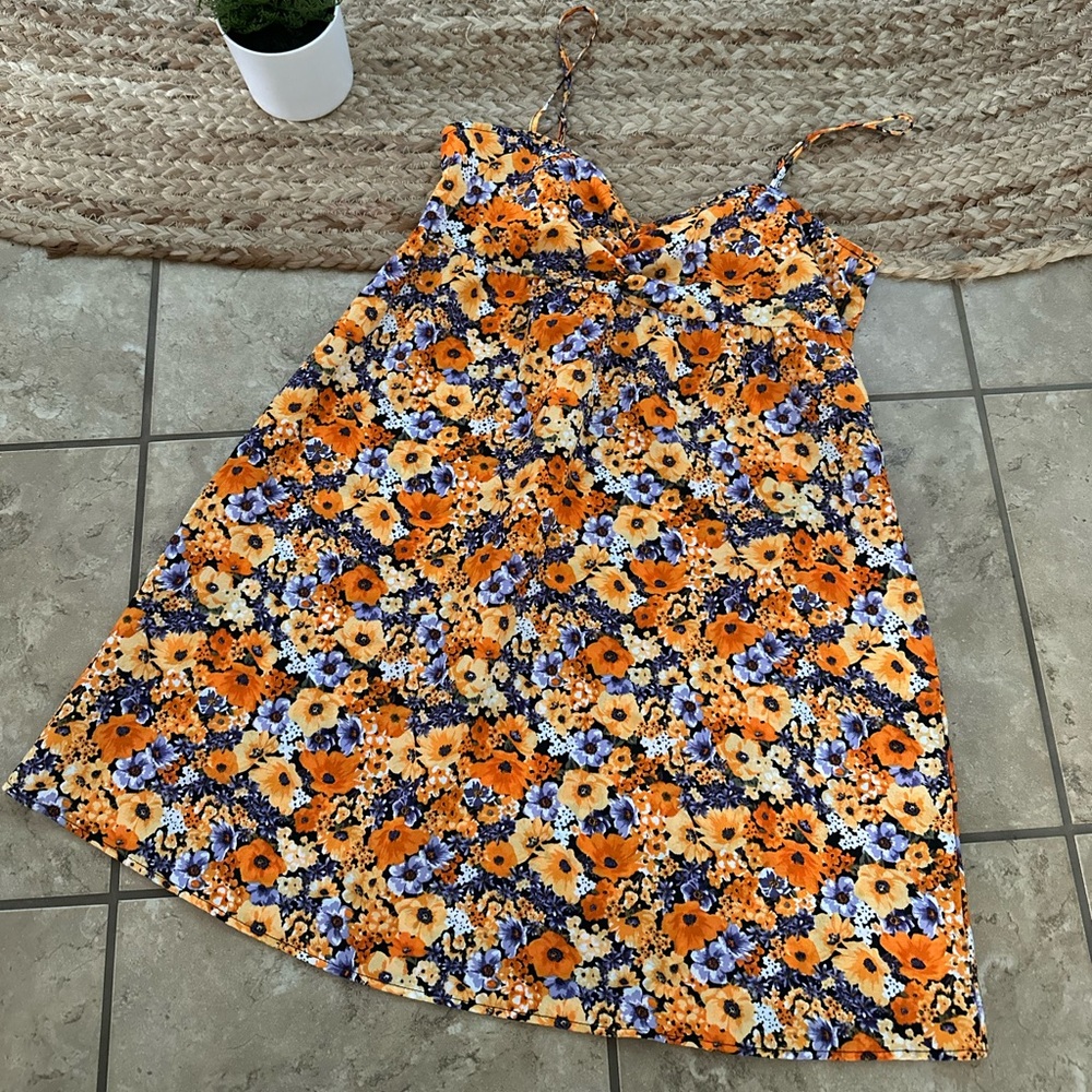 FLORAL MINI TANK DRESS - Picture 2 of 7
